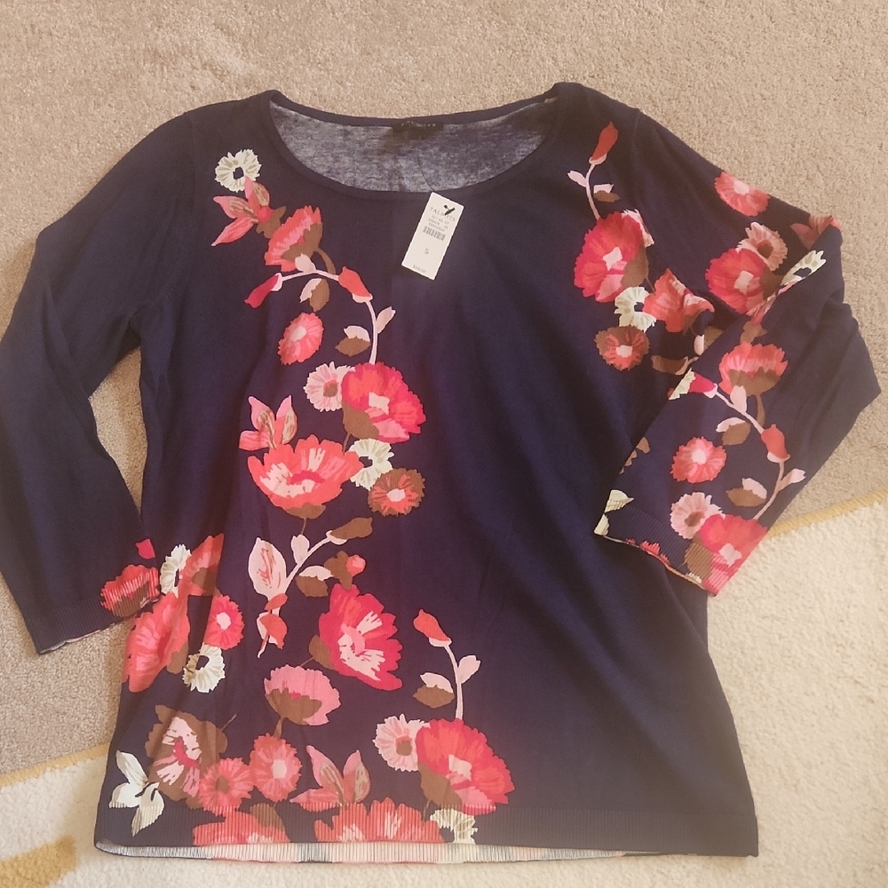 Floral Top From Talbots